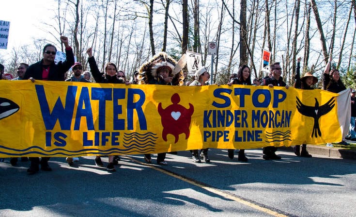 Kwekwecnewtxw Protect The Inlet March against the Trans Mountain Pipeline expansion